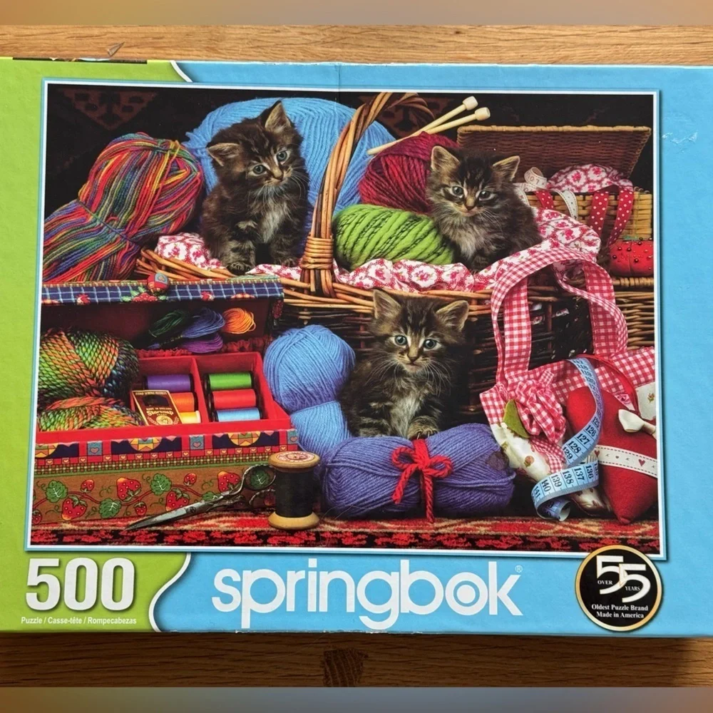 Springbok 500-Piece Kitten Puzzle - Colorful Design
